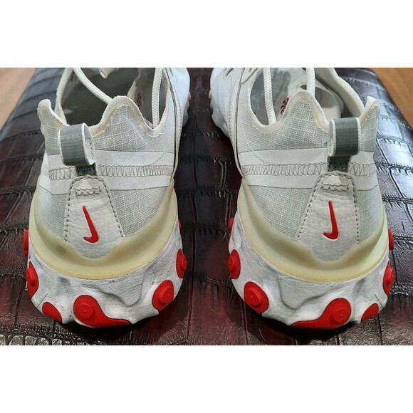 SIZE 10.5  Nike React Element 55 White University Red BQ6167-102 - Picture 7 of 10